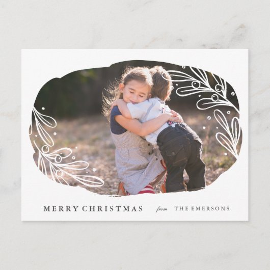 Witte maretak - Vakantie Briefkaart (Voorkant)