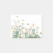 witte margaret daisy horizontale waterverf post-it® notes (Voorkant)