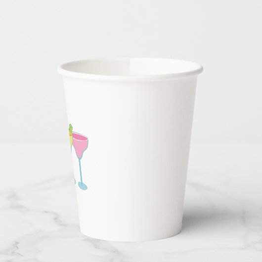 Witte Margarita glazen Party Cups Papieren Bekers (Links)