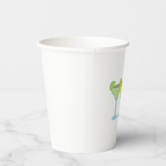 Witte Margarita glazen Party Cups Papieren Bekers