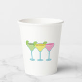 Witte Margarita glazen Party Cups Papieren Bekers