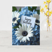 Witte Margriet Verjaardagskaart Kaart (Gele Bloem)
