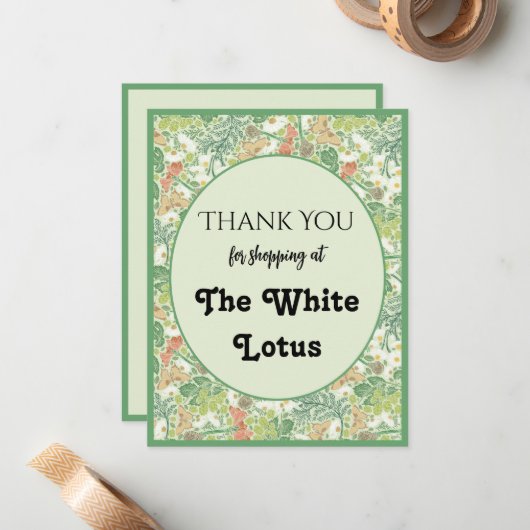 Witte margrieten met gele vlinders in tuin uit gro notitiekaartje (Voorkant / Achterkant in situ)