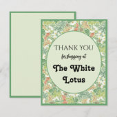 Witte margrieten met gele vlinders in tuin uit gro notitiekaartje (Voorkant / Achterkant)