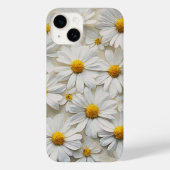 Witte margrieten over noodlijdend papier Case-Mate iPhone case (Achterkant)