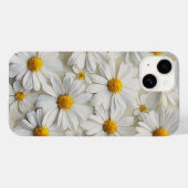 Witte margrieten over noodlijdend papier Case-Mate iPhone case (Achterkant (horizontaal))