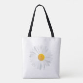 witte margrietentassen tote bag (Achterkant)