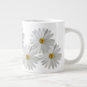 Witte Marguerite Madeliefjes Bloemen Grote Koffiekop