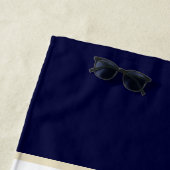 Witte Marine Blauwe Streep Beach huis of Lake huis Strandlaken (In situ)