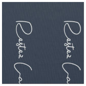 witte marinier met script kalm houden en doorgaan stof (Close Up)