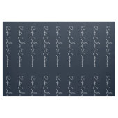 witte marinier met script kalm houden en doorgaan stof (Fat Quarter)