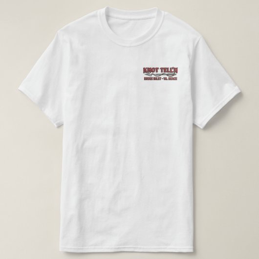 Witte Marlin Rip Art Logo T-shirt (Design voorkant)