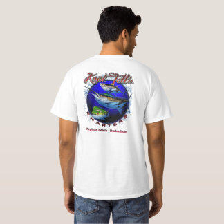 Witte Marlin Rip Art Logo T-shirt