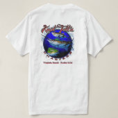 Witte Marlin Rip Art Logo T-shirt (Design achterkant)