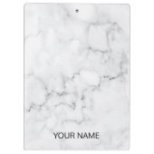 Witte marmer aanpassen klembord (Achterkant)
