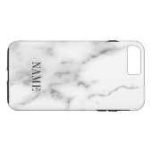 Witte marmer achtergrond Case-Mate iPhone case (Achterkant (Horizontaal))