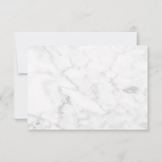 Witte marmer Baby Polar Beer Bedankkaart (Achterkant)