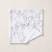 Witte marmer bad handdoek (Wasdoekje)