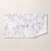 Witte marmer bad handdoek (Handdoek)