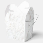 Witte marmer bedankdoosjes (Geopend)