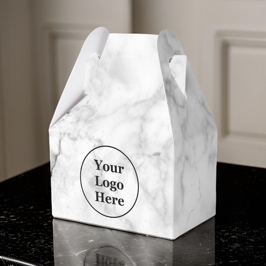 Witte marmer bedankdoosjes