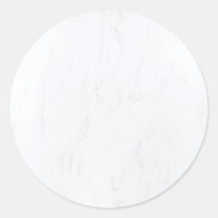 Witte marmer Blank Sjabloon Moderne elegant Ronde Sticker