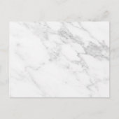Witte marmer Briefkaart (Voorkant)