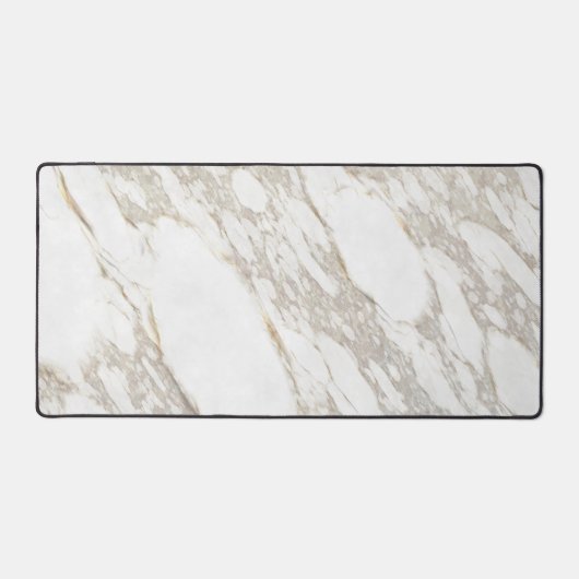 Witte marmer bureaumat (Voorkant)