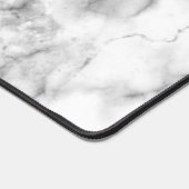 Witte marmer bureaumat (Hoek)