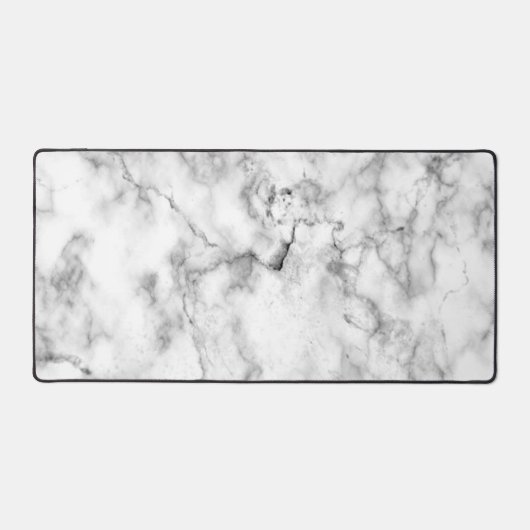 Witte marmer bureaumat (Voorkant)