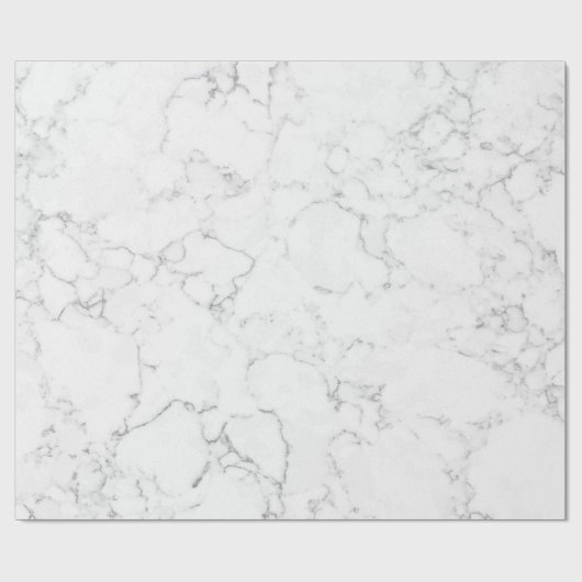 Witte marmer cadeaupapier (Vlak)