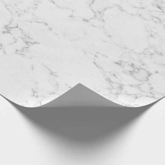 Witte marmer cadeaupapier (Hoek)