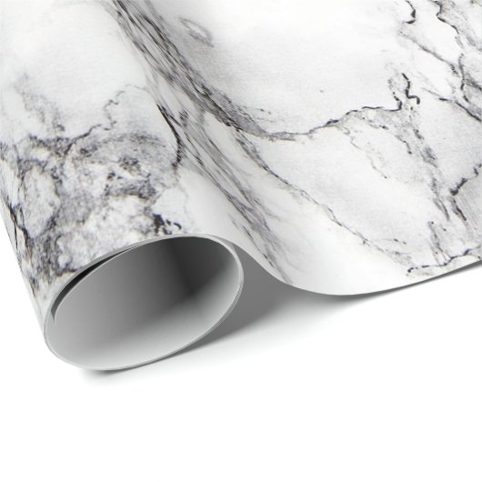 witte marmer cadeaupapier (Rol Hoek)