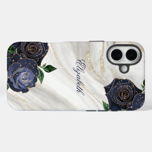 Witte marmer Case-Mate iPhone case (Achterkant (horizontaal))