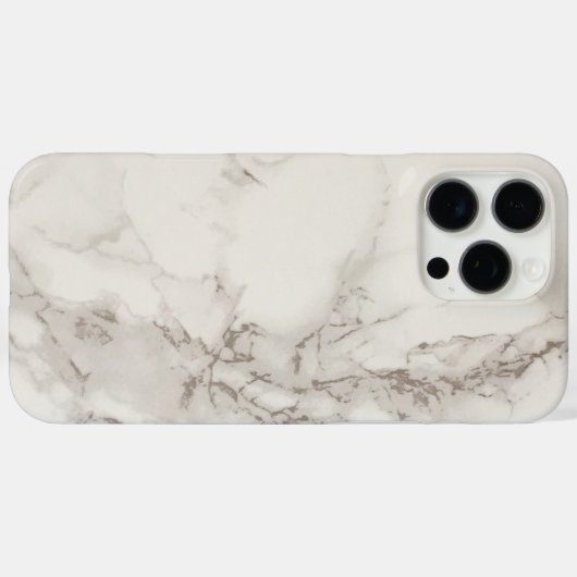 Witte marmer Case-Mate iPhone case (Achterkant (horizontaal))