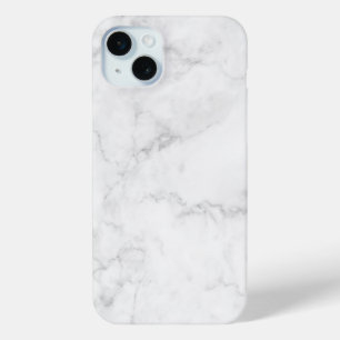 Witte marmer iPhone 15 mini hoesje