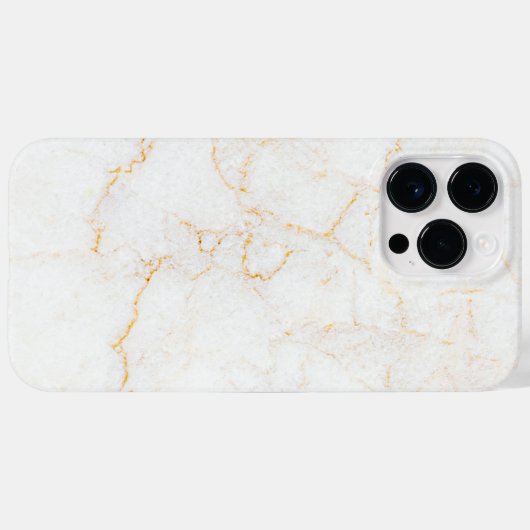 Witte marmer Case-Mate iPhone case (Achterkant (horizontaal))