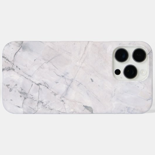 Witte marmer Case-Mate iPhone case (Achterkant (horizontaal))