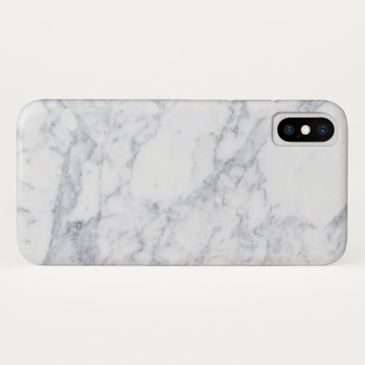 Witte marmer Case-Mate iPhone case (Achterkant (horizontaal))
