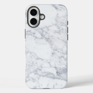 Witte marmer iPhone 16 plus hoesje