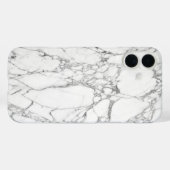 Witte marmer Case-Mate iPhone case (Achterkant (horizontaal))