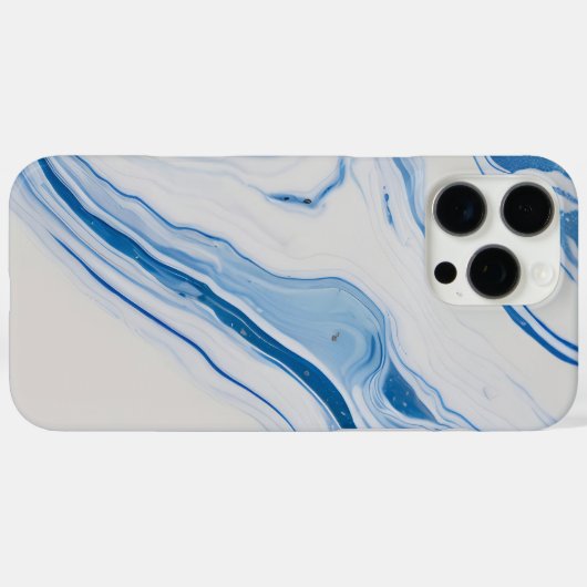 Witte marmer Case-Mate iPhone case (Achterkant (horizontaal))