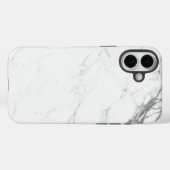 Witte marmer Case-Mate iPhone case (Achterkant (horizontaal))