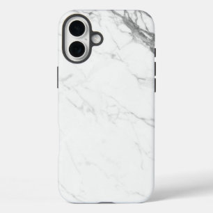 Witte marmer iPhone 16 plus hoesje