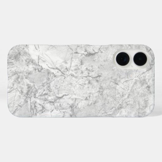 Witte marmer Case-Mate iPhone case (Achterkant (horizontaal))