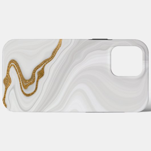 Witte marmer Case-Mate iPhone case (Achterkant (horizontaal))