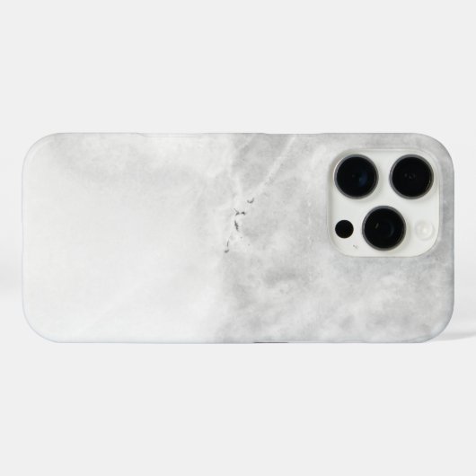 Witte marmer Case-Mate iPhone case (Achterkant (horizontaal))