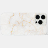 Witte marmer Case-Mate iPhone case (Achterkant (horizontaal))