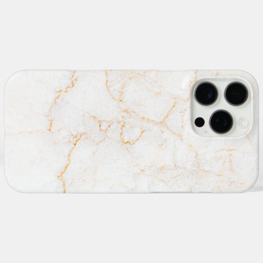 Witte marmer Case-Mate iPhone case (Achterkant (horizontaal))