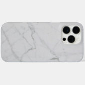 Witte marmer Case-Mate iPhone case (Achterkant (horizontaal))